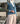 Jeans Coat with Green Olive Collar and Sleeves